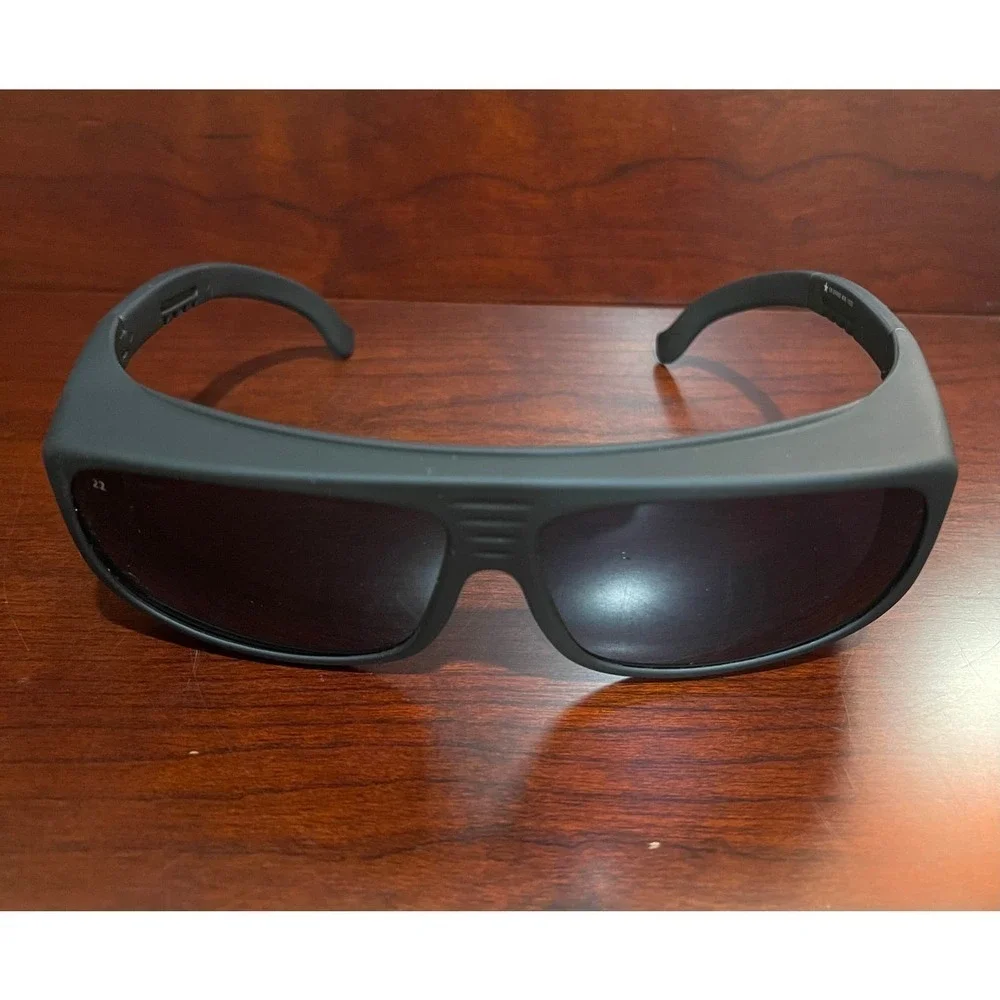 Noir Spectra Shields Wrap Around UV Protection Sunglasses With Carrying Sleeve